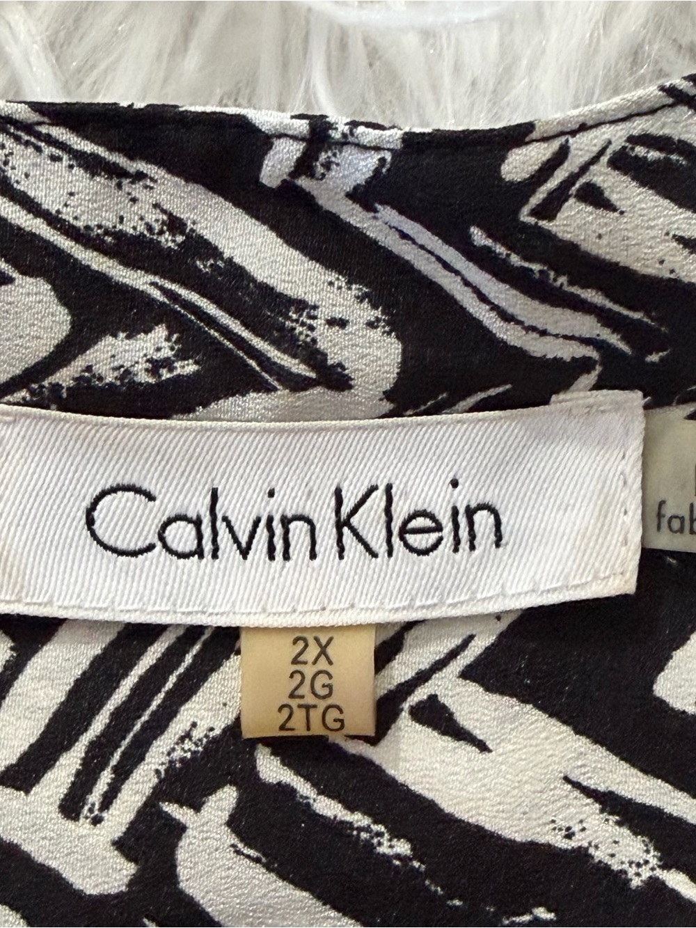 Calvin Klein Womens Button Up Top Size 2X Long Roll Tab Sleeves Office Career - Picture 3 of 8